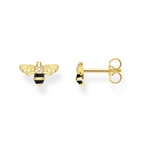 Load image into Gallery viewer, Thomas Sabo Sterling Silver Gold Plated Paradise Bee Stud Earrings