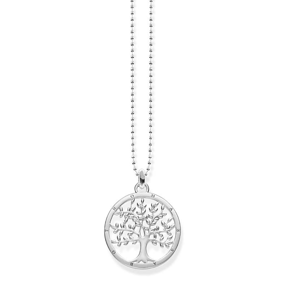 Rose Quartz Beads and Silver Chain Links Necklace, 45cm | Thomas Sabo  Charmista