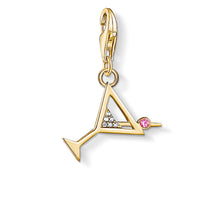 Load image into Gallery viewer, Gold Plated Sterling Silver Thomas Sabo Charm Club Yellow Martini