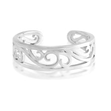 Load image into Gallery viewer, Sterling Silver Toe Ring Filigree