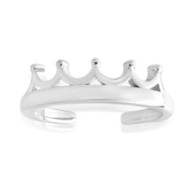 Load image into Gallery viewer, Sterling Silver Toe Ring Crown