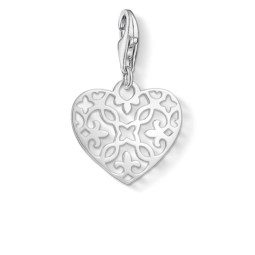 Sterling Silver Thomas Sabo Charm Club Arabesque Heart
