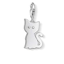 Load image into Gallery viewer, Sterling Silver Thomas Sabo Charm Club Kitty Zirconia