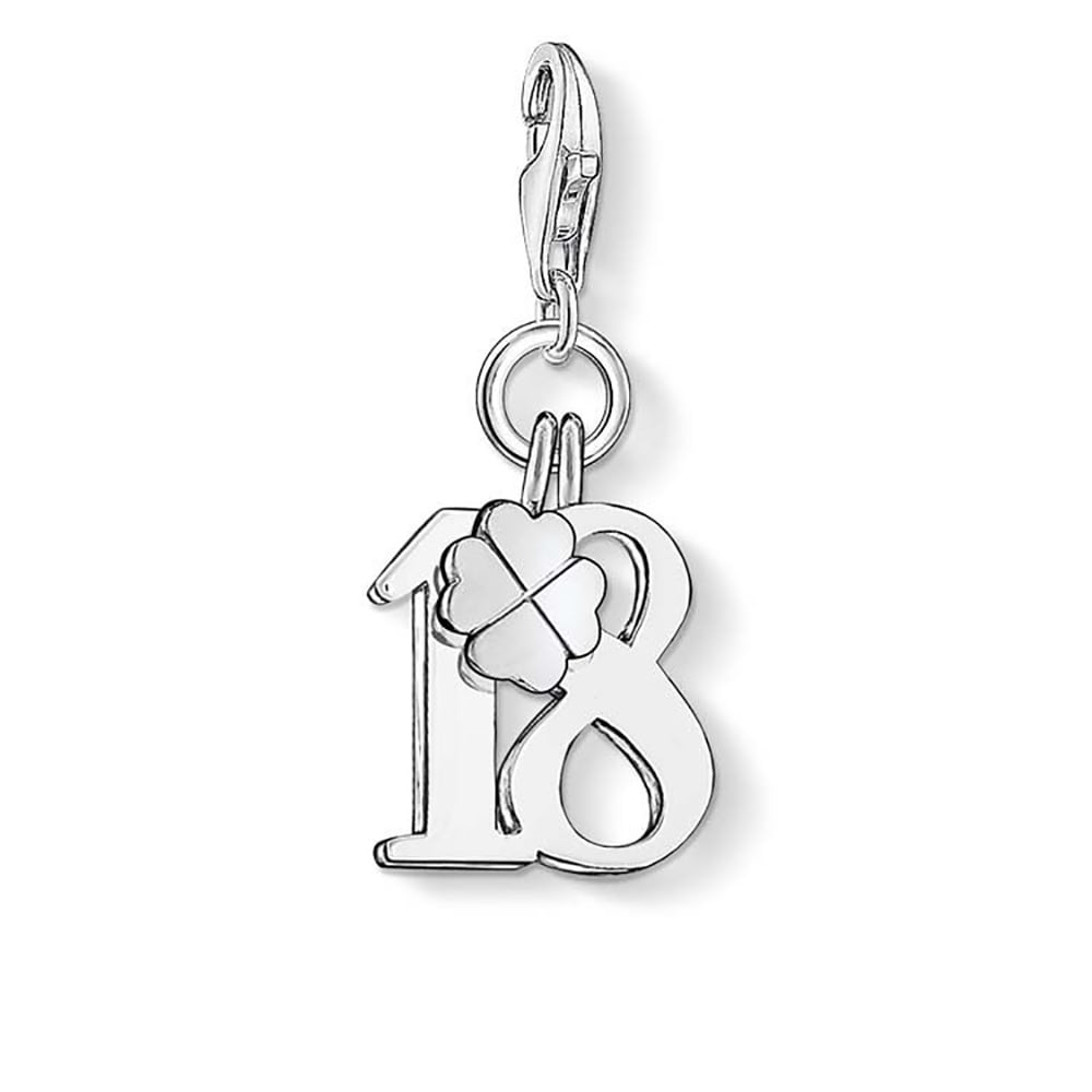 Sterling Silver Thomas Sabo Charm Club Lucky 18
