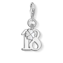Load image into Gallery viewer, Sterling Silver Thomas Sabo Charm Club Lucky 18