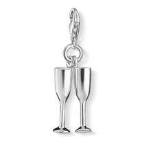 Load image into Gallery viewer, Sterling Silver Thomas Sabo Charm Club Champagne Flutes