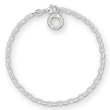 Load image into Gallery viewer, Sterling Silver Thomas Sabo Charm Club Fine Belcher Bracelet 17cm