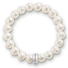 Load image into Gallery viewer, Sterling Silver Thomas Sabo Charm Club Fresh Water Pearl Bracelet 15.5cm