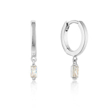 Load image into Gallery viewer, Ania Haie Sterling Silver Glow Getter Huggie Hoops Earrings