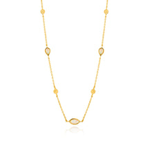 Load image into Gallery viewer, Ania Haie Gold Plated Sterling Silver Mineral Opal Colour Necklace