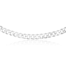 Load image into Gallery viewer, Sterling Silver Curb Bevelled Diamond Cut Heavy 350 Gauge 60cm Chain