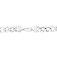 Load image into Gallery viewer, Sterling Silver Curb Bevelled Diamond Cut Heavy 350 Gauge 60cm Chain