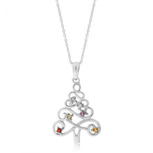 Load image into Gallery viewer, Sterling Silver Multi Stone Pendant
