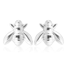 Load image into Gallery viewer, Sterling Silver Fly Stud Earrings