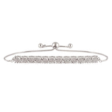 Load image into Gallery viewer, Silver 1/4 Carat Diamond Tennis Bracelet