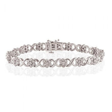 Load image into Gallery viewer, 1/2 Carat Diamond 18cm Bracelet in Sterling Silver