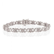 Load image into Gallery viewer, Silver 1/2 Carat Diamond 18cm Bracelet