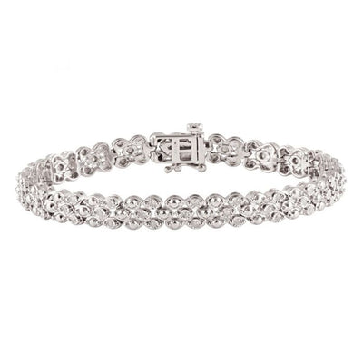 1/2 Carat Diamond 18.5cm Bracelet in Sterling Silver