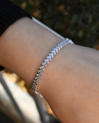 1 Carat Diamond 18cm Bracelet in Sterling Silver