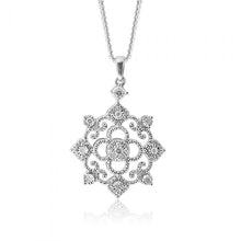Load image into Gallery viewer, Silver 0.10 Carat Diamond Pendant