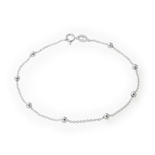 Load image into Gallery viewer, Sterling Silver 19cm Ball and Chain Bracelet