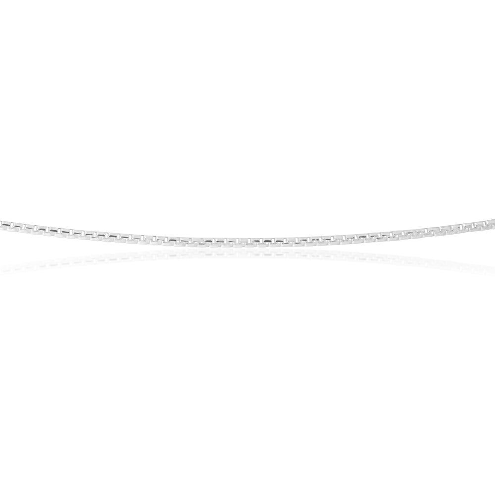 Sterling Silver 45cm Square Box Chain