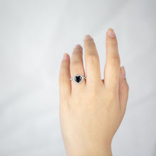 Load image into Gallery viewer, Sterling Silver Zirconia Heart Ring