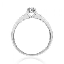 Load image into Gallery viewer, Luminesce Laboratory Grown Diamond 5-9 Point Silver Ring with love heart