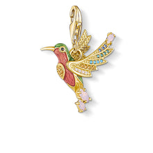 Load image into Gallery viewer, Gold Plated Sterling Silver Thomas Sabo Charm Club Hummingbird