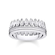 Load image into Gallery viewer, Sterling Silver Thomas Sabo Magic Garden Leaf Crown Ring