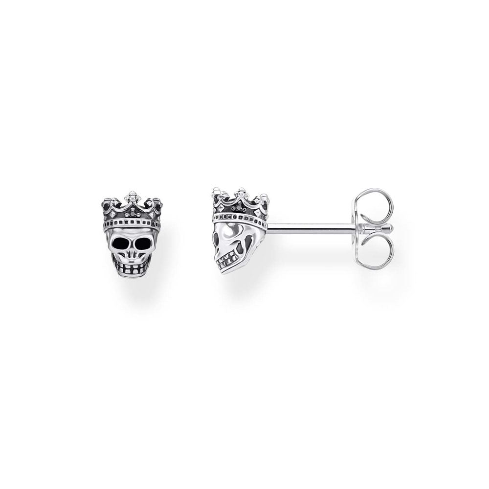 Sterling Silver Thomas Sabo Skull Crown Studs