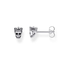 Load image into Gallery viewer, Sterling Silver Thomas Sabo Skull Crown Studs