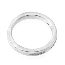 Load image into Gallery viewer, Sterling Silver Zirconia Claw Set Fancy Band