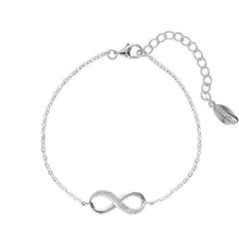 Load image into Gallery viewer, Georgini Sterling Silver Zirconia Forever Infinity Bracelet