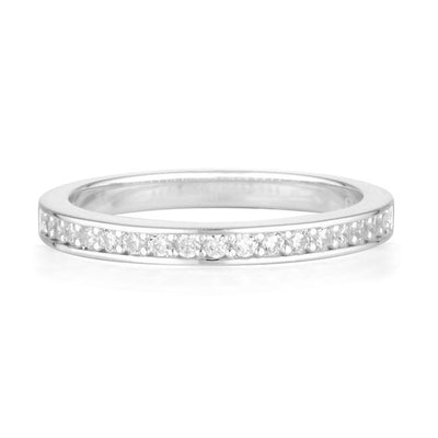 Georgini Sterling Silver Zirconia Stellar Lights Infinity Ring