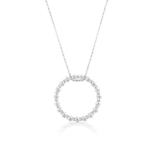 Load image into Gallery viewer, Georgini Sterling silver Zirconia Circle Of Life Pendant On Chain