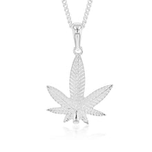 Load image into Gallery viewer, Sterling Silver Leaf Pendant