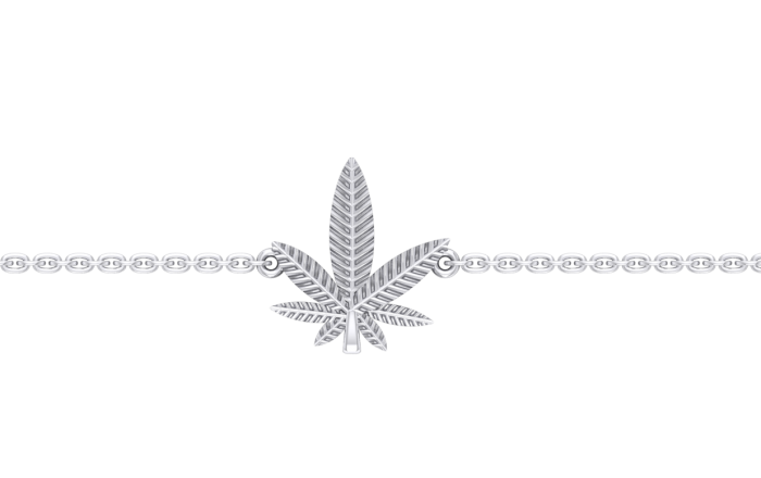 Sterling Silver Leaf Bracelet