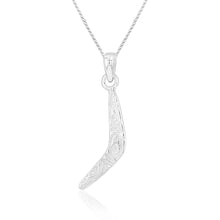 Load image into Gallery viewer, Sterling Silver Boomerang Pendant