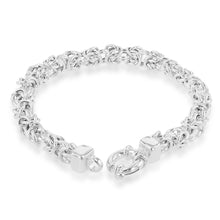 Load image into Gallery viewer, Stering Silver 19cm Fancy Patterned Boltring Bracelet