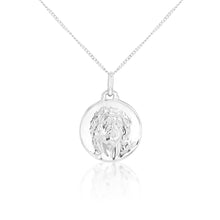 Load image into Gallery viewer, Sterling Silver Jesus Christ Medallion