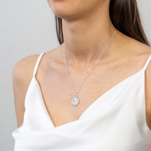 Load image into Gallery viewer, Sterling Silver Madonna Medallion Pendant