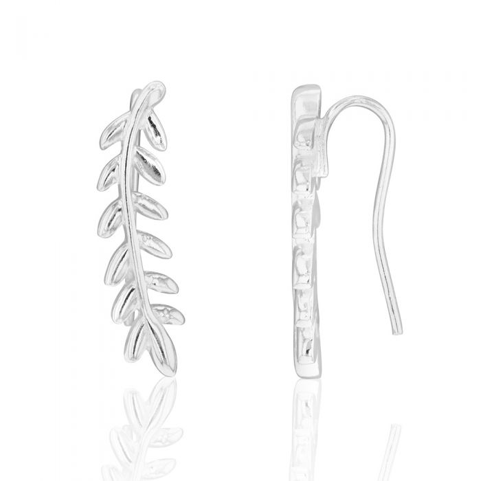 Sterling Silver Olive Branch Ear Climber