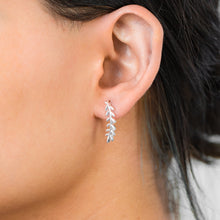 Load image into Gallery viewer, Sterling Silver Olive Branch Ear Climber