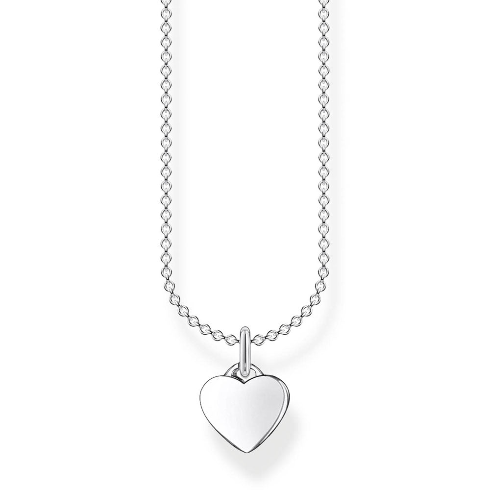 Sterling Silver Thomas Sabo Charm Club Small Heart Necklace 38-45cm