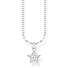 Load image into Gallery viewer, Sterling Silver Thomas Sabo Charm Club Star Zirconia Pave Necklace
