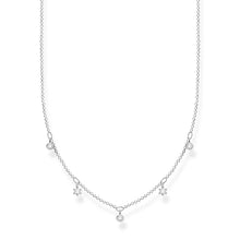 Load image into Gallery viewer, Sterling Silver Thomas Sabo Charm Club Zirconia Necklace 40-45cm