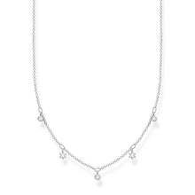 Load image into Gallery viewer, Sterling Silver Thomas Sabo Charm Club Zirconia Necklace 40-45cm