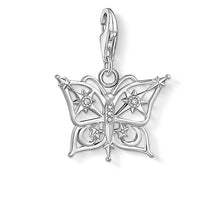 Load image into Gallery viewer, Sterling Silver Thomas Sabo Charm CLub Zirconia Butterfly of the Night Charm