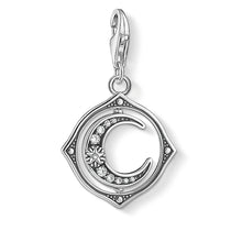 Load image into Gallery viewer, Sterling Silver Thomas Sabo Charm Club Zirconia Rotating Moon Charm